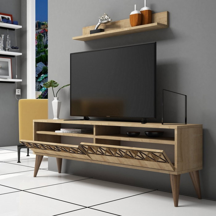 Hanah Home Conjunto de muebles de salón Line - Oak Hanah Home Conjunto de muebles de salón Line - Oak